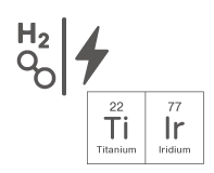 PEM方式。電極はチタン、イリジウム。