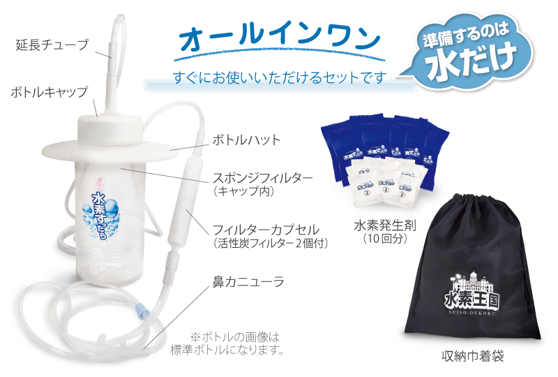 オールインワン　準備するのは水だけ